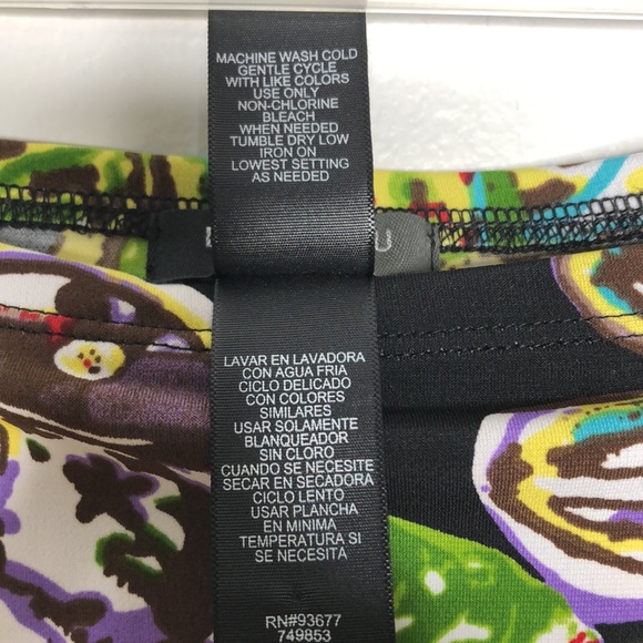 Bisou Bisou Floral Flare Skirt Size S - Picture 5 of 6